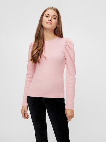 T-shirt 'Anna' PIECES en rose : devant