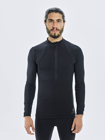 BLACKYAK Athletic Sweater 'Chamar' in Black: front