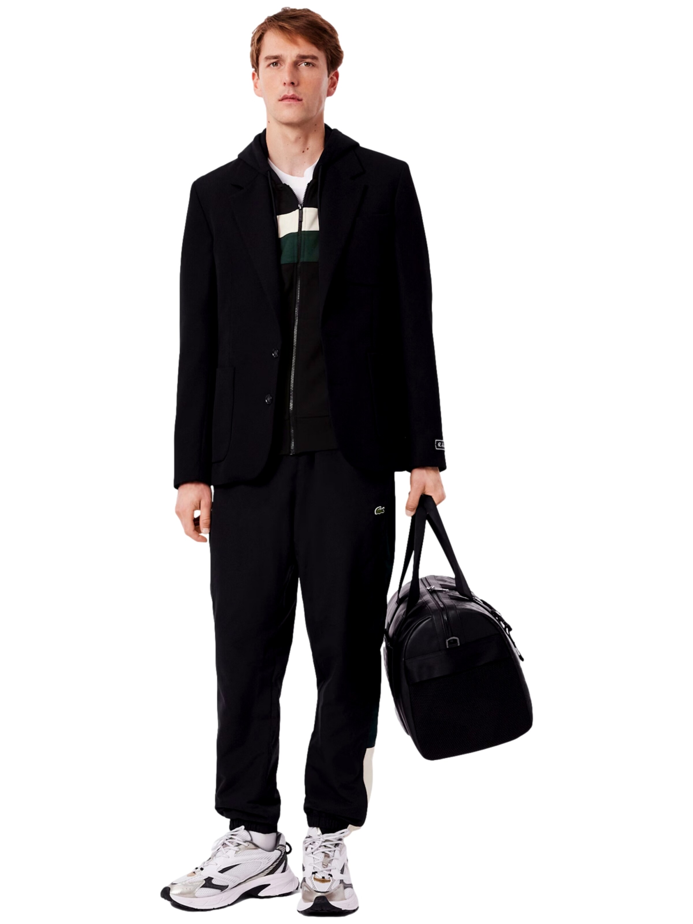 LACOSTE Sweatjacke in Schwarz