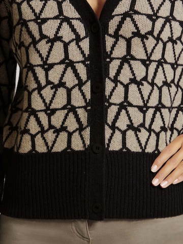 MADELEINE Gebreid vest in Bruin