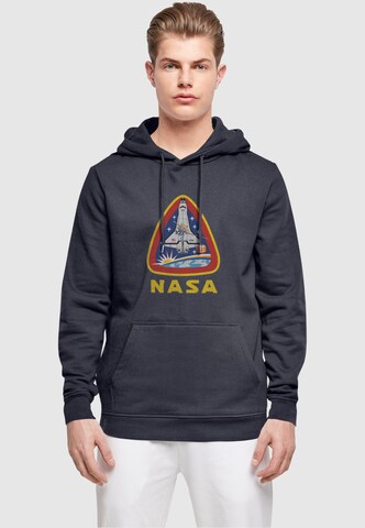 Sweat-shirt 'NASA - Lift Off' Merchcode en bleu : devant