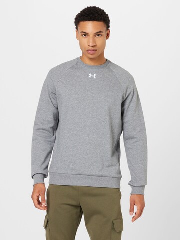 UNDER ARMOUR Athletic Sweatshirt 'Rival' in Grey: front