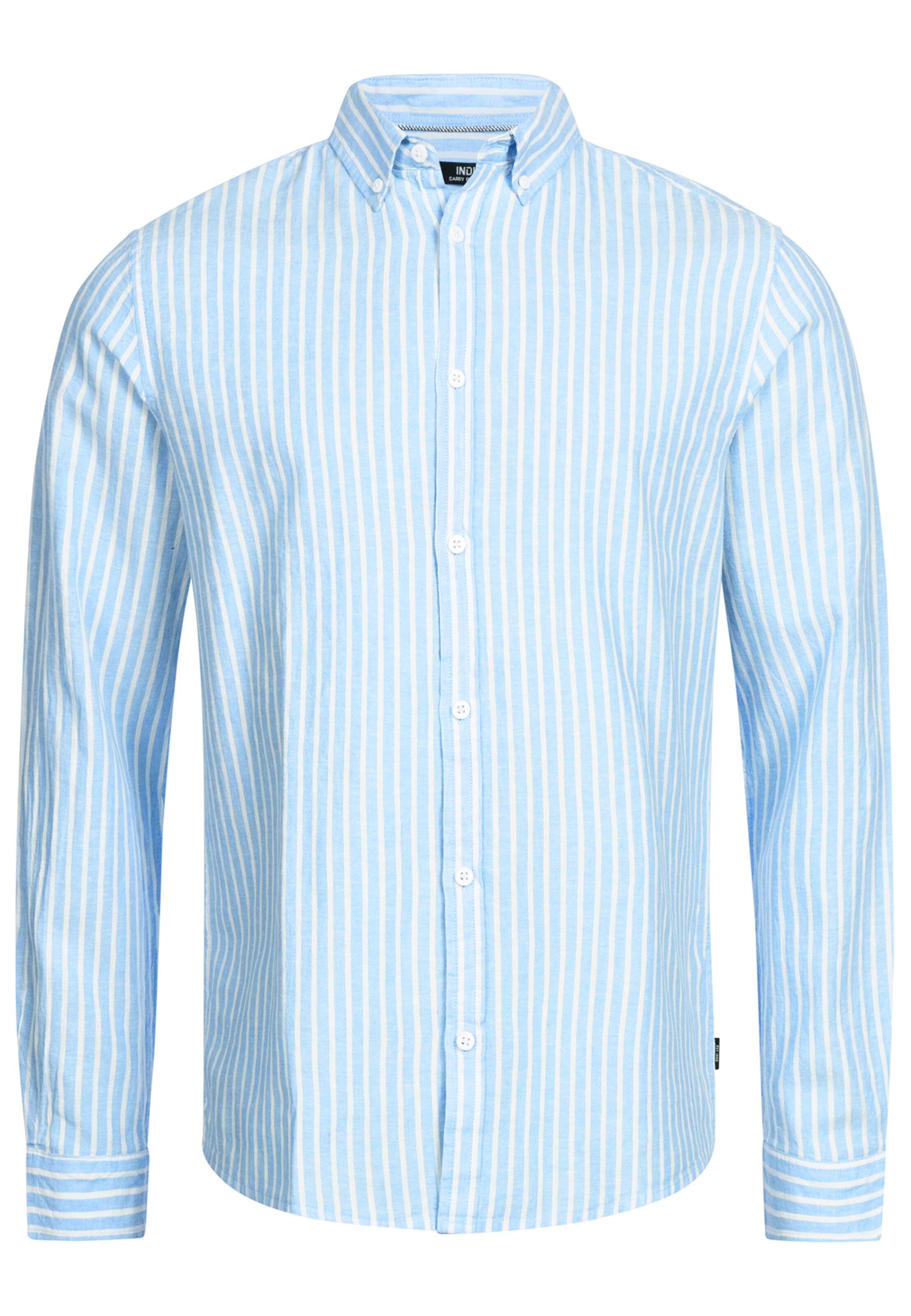 INDICODE JEANS Hemd 'Brayden' in Blau: Vorderseite