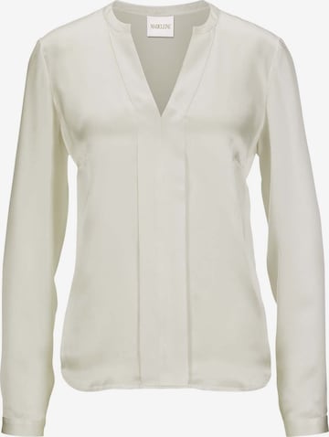 Chemisier MADELEINE en blanc : devant