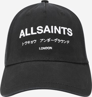 AllSaints - Gorra 'UNDERGROUND' en negro