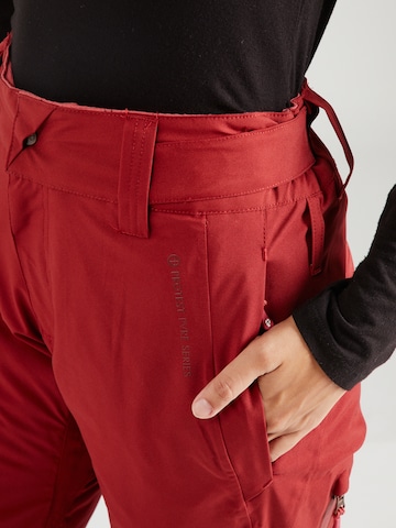 PROTEST Regular Workout Pants 'CARMACKS' in Red