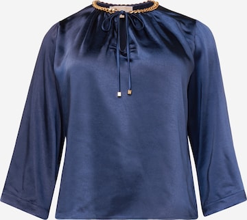 Michael Kors Plus Blouse in Blue: front