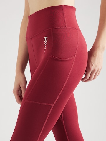 Champion Authentic Athletic Apparel Skinny Sportbroek in Rood