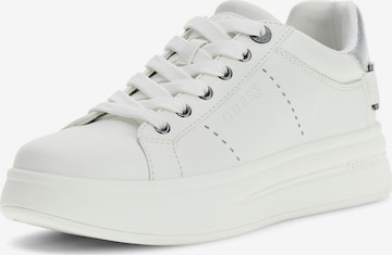 GUESS Sneaker low 'WESLI' i hvid: forside