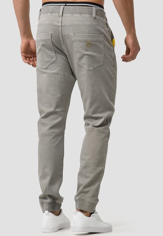 INDICODE JEANS Tapered Hose 'Zannes' in Grau