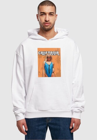 Merchcode Sweatshirt 'Grand California' in Weiß: predná strana