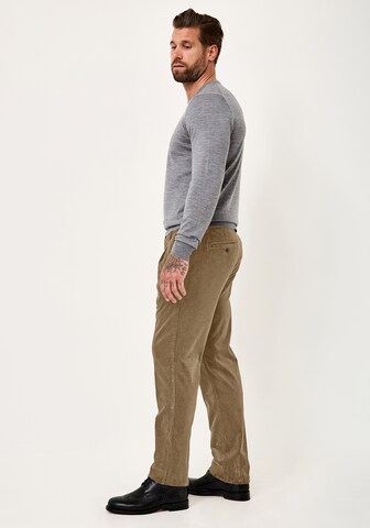 REDPOINT Regular Chino Pants 'NELSON' in Brown
