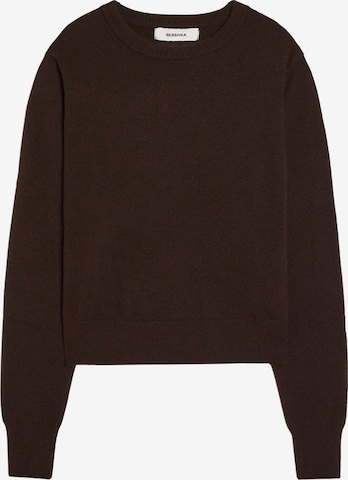 Bershka Sweater in Brown: front