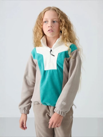 Sweat-shirt 'TOMMY Unisex Jugend-Oversize Color-Blocked Sweatshirt' Tommy Life en mélange de couleurs