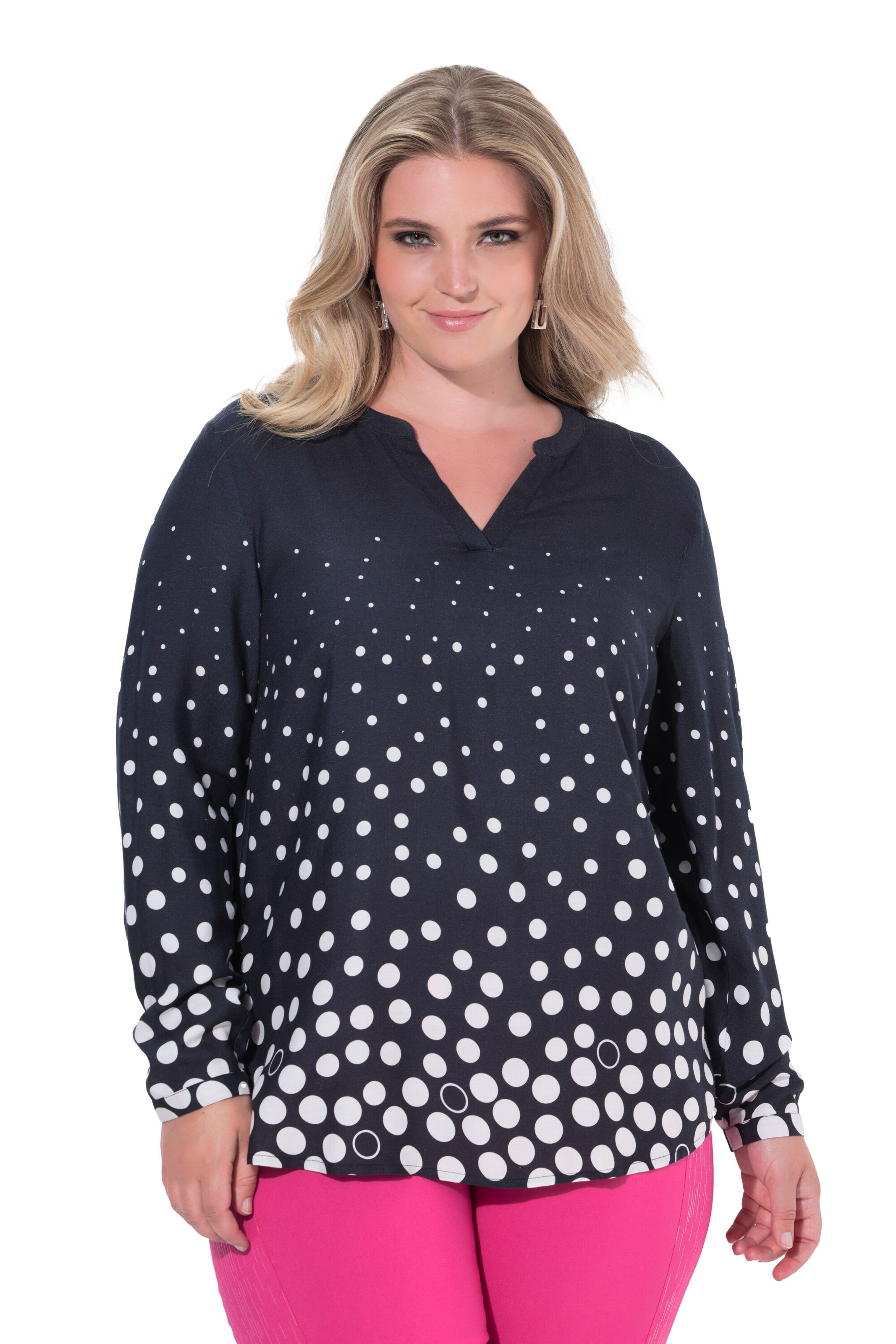 MIAMODA Blouse in Blue: front