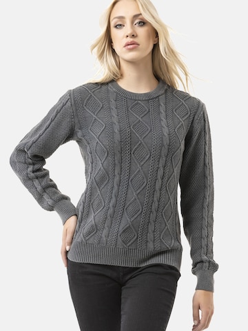 Pull-over CIPO & BAXX en gris : devant