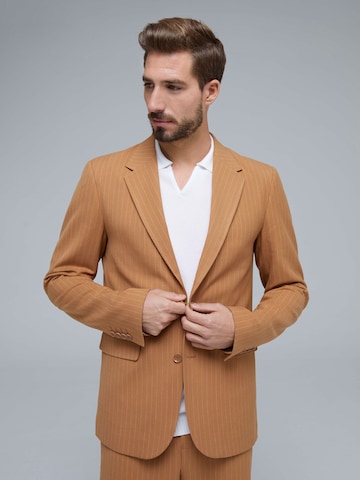 ABOUT YOU x Kevin Trapp Regular fit Suit Jacket 'Fiete' in Brown