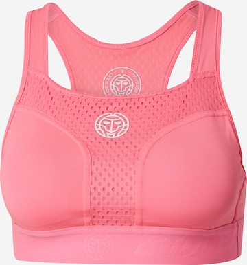 BIDI BADU Bustier Sport bh in Roze: voorkant