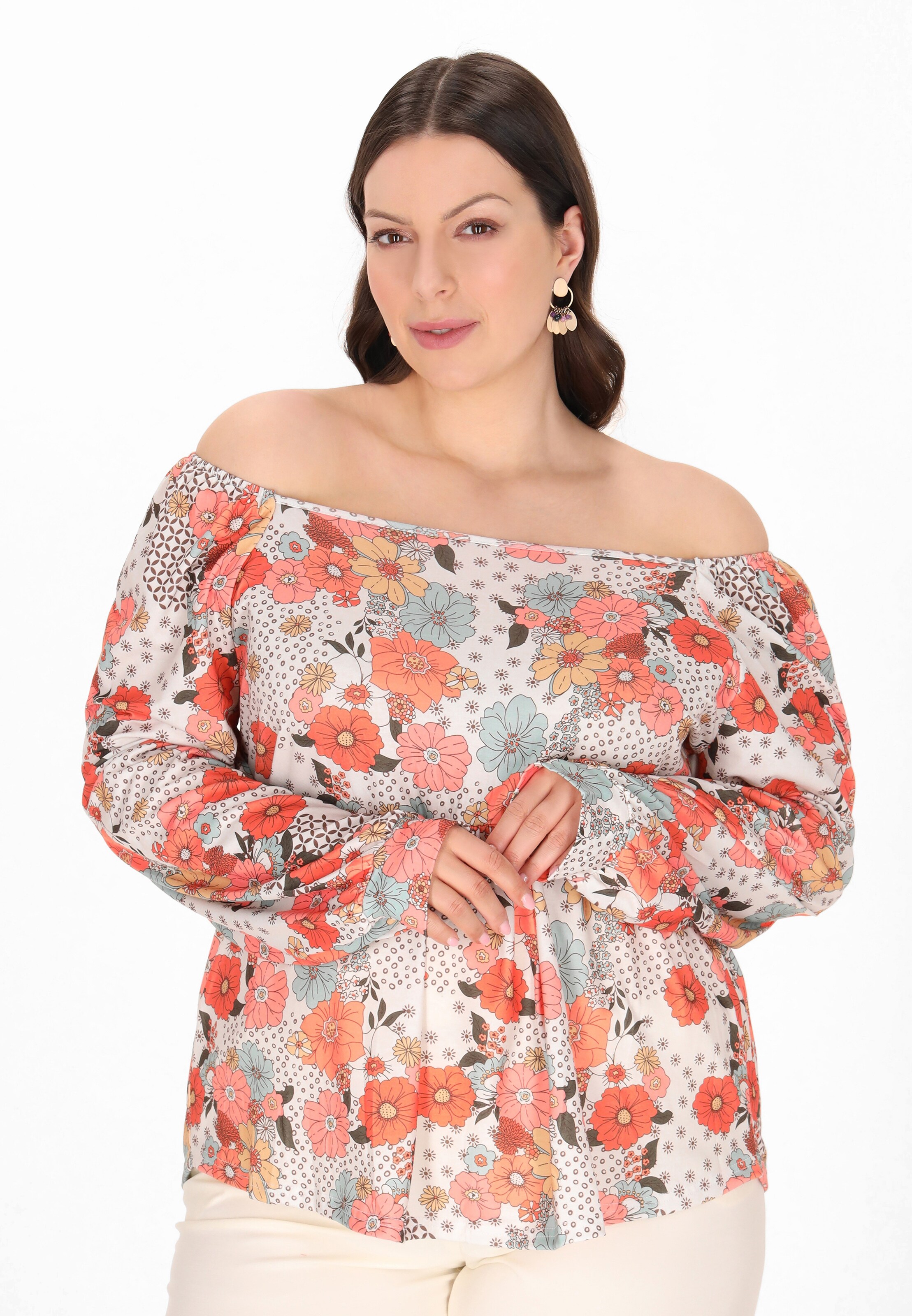 Usha - Blusa en Mezcla de colores: frente