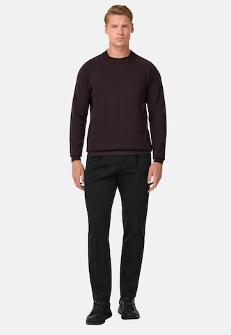 Boggi Milano Regular Pleat-front trousers 'B Tech' in Black