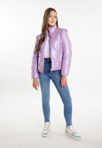 MYMO Between-Season Jacket 'Biany' in Purple