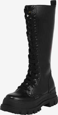 BUFFALO Lace-up boot 'Aspha On' in Black: front