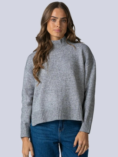 TEESHOPPEN Pull-over ' Emma Knit ' en gris, Vue avec produit