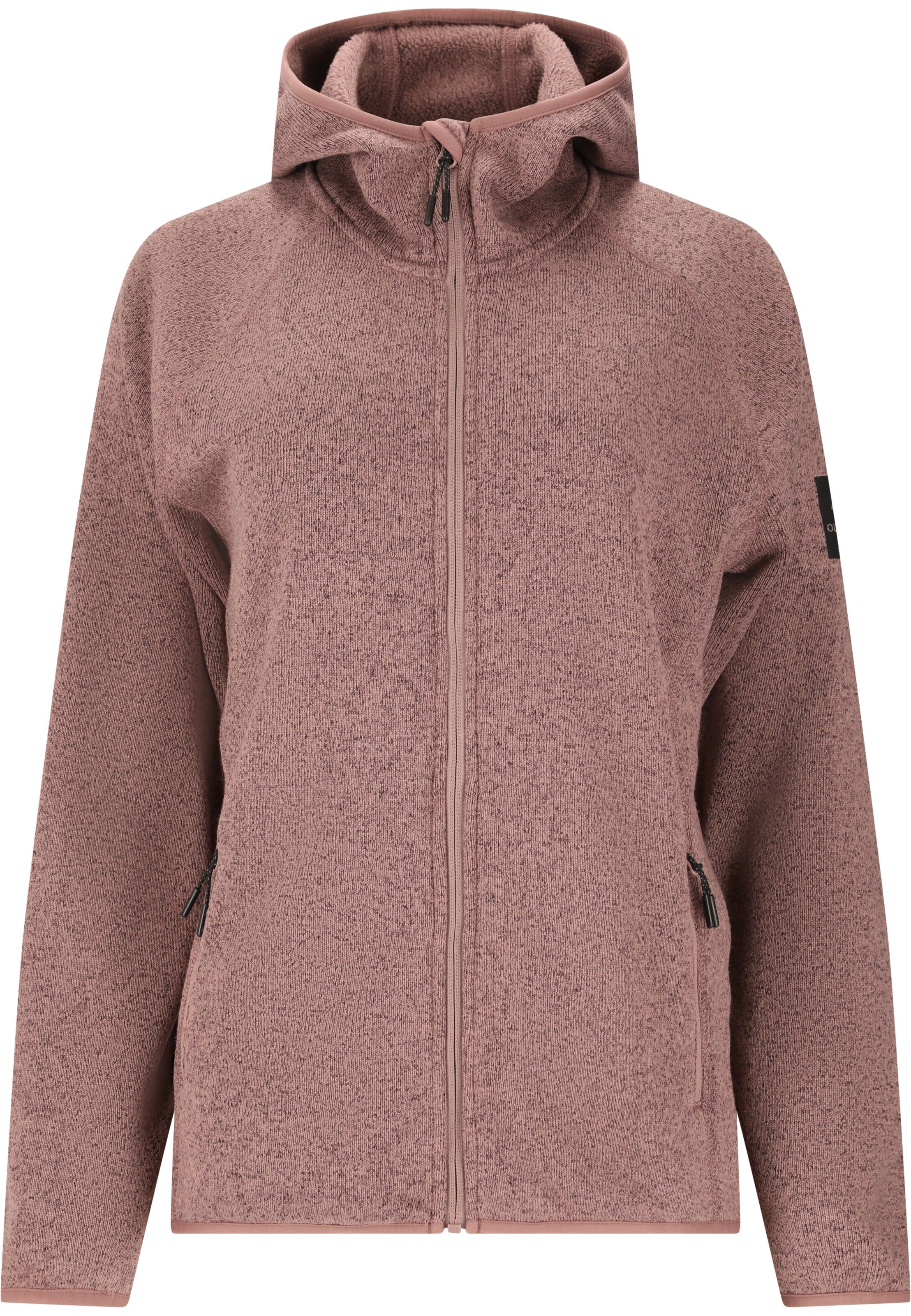 Whistler Fleece jacket 'Wolven' in Brown: front