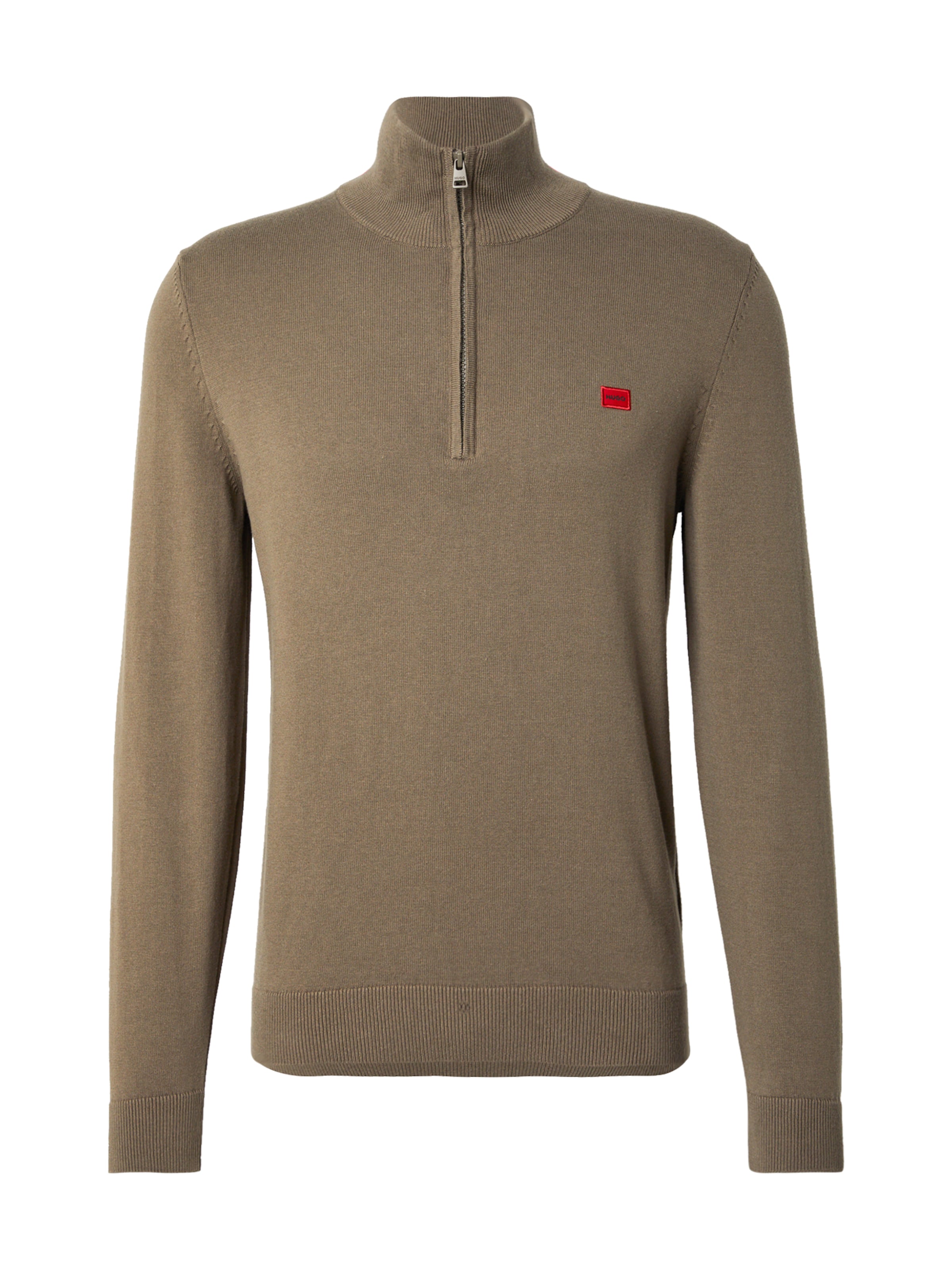 HUGO Sweater 'San Quintus' in Grey: front