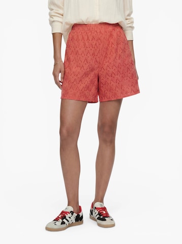 VILA Regular Pants 'VIAMALINA' in Pink
