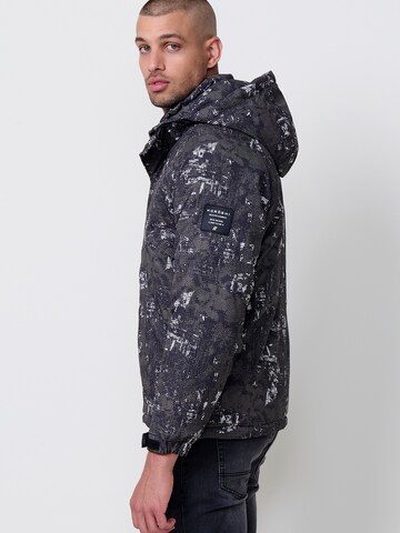KOROSHI Zimná bunda - Čierna