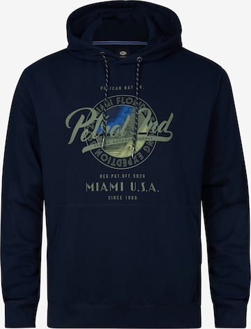 Petrol Industries Sweatshirt 'Biscayneside' in Blue: front
