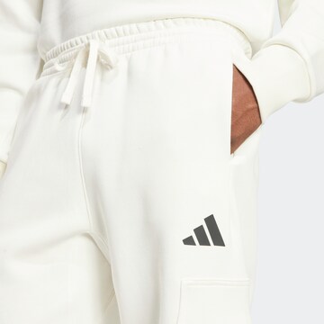 ADIDAS SPORTSWEAR Свободный крой Спортивные штаны в Белый
