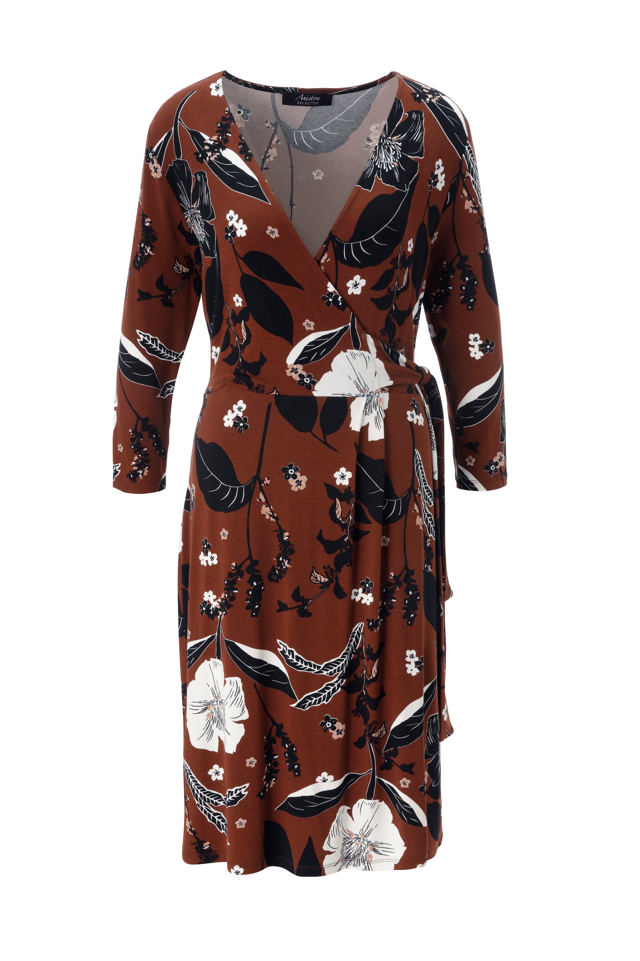 Aniston SELECTED Evening Dress in Brown: front