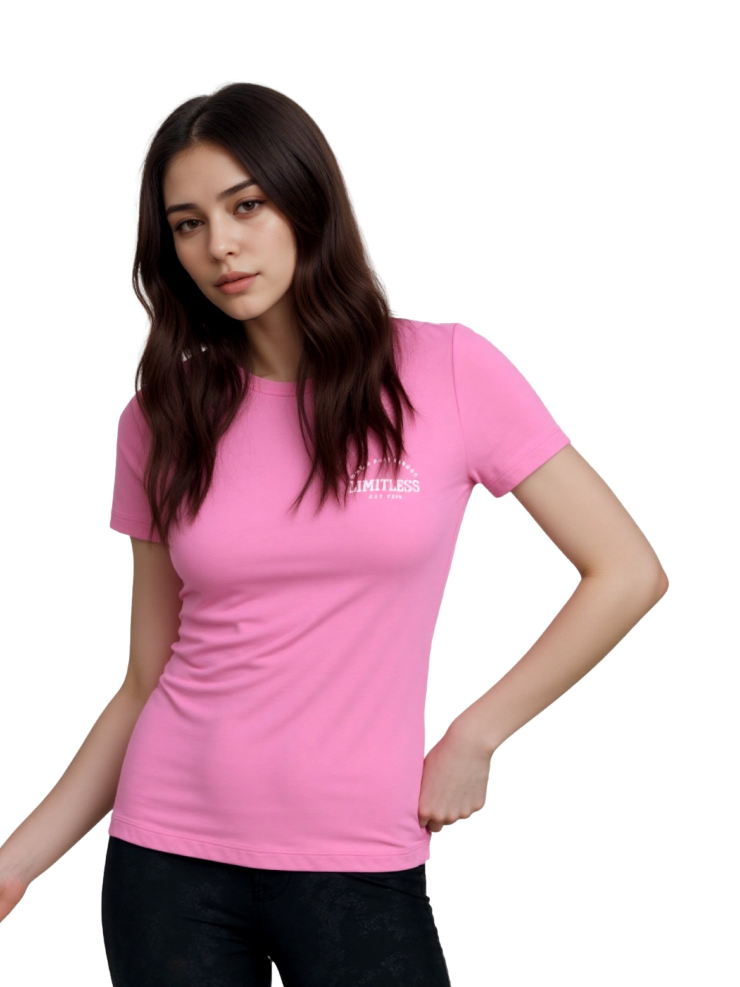 Maglietta 'Cava Life' di ONLY PLAY in rosa: frontale