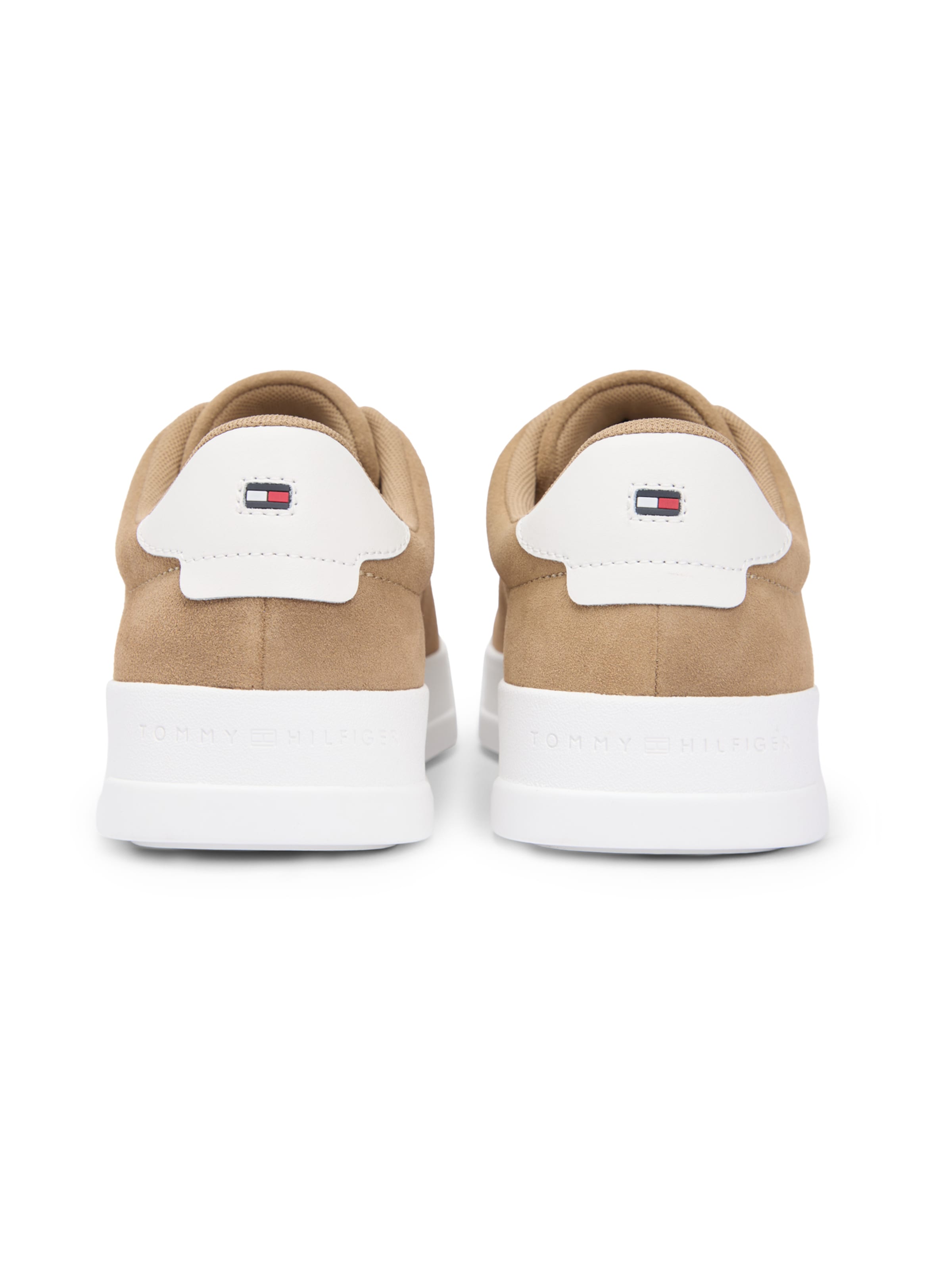 TOMMY HILFIGER Ниски маратонки 'COURT CORE' в бежово