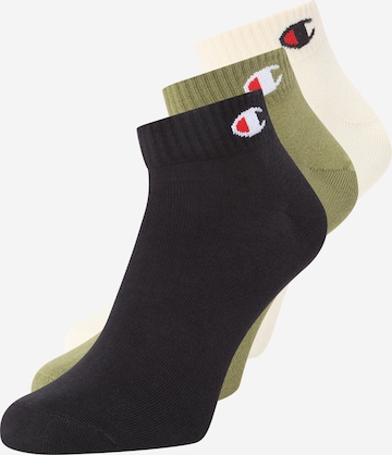 Champion Authentic Athletic Apparel Socks in Green: front