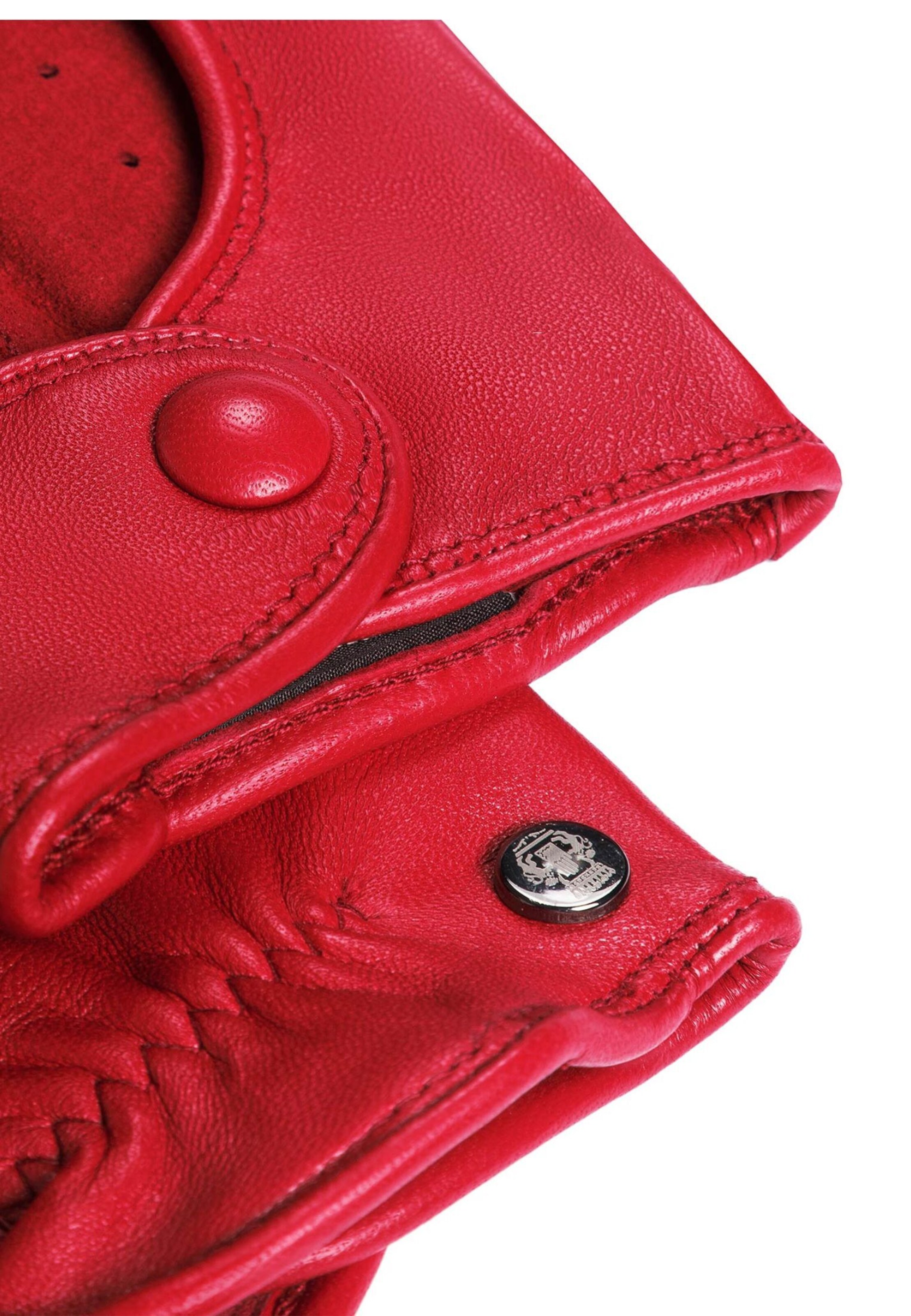 Roeckl Short finger gloves 'FLORENZ AUTOFAHRER' in Red