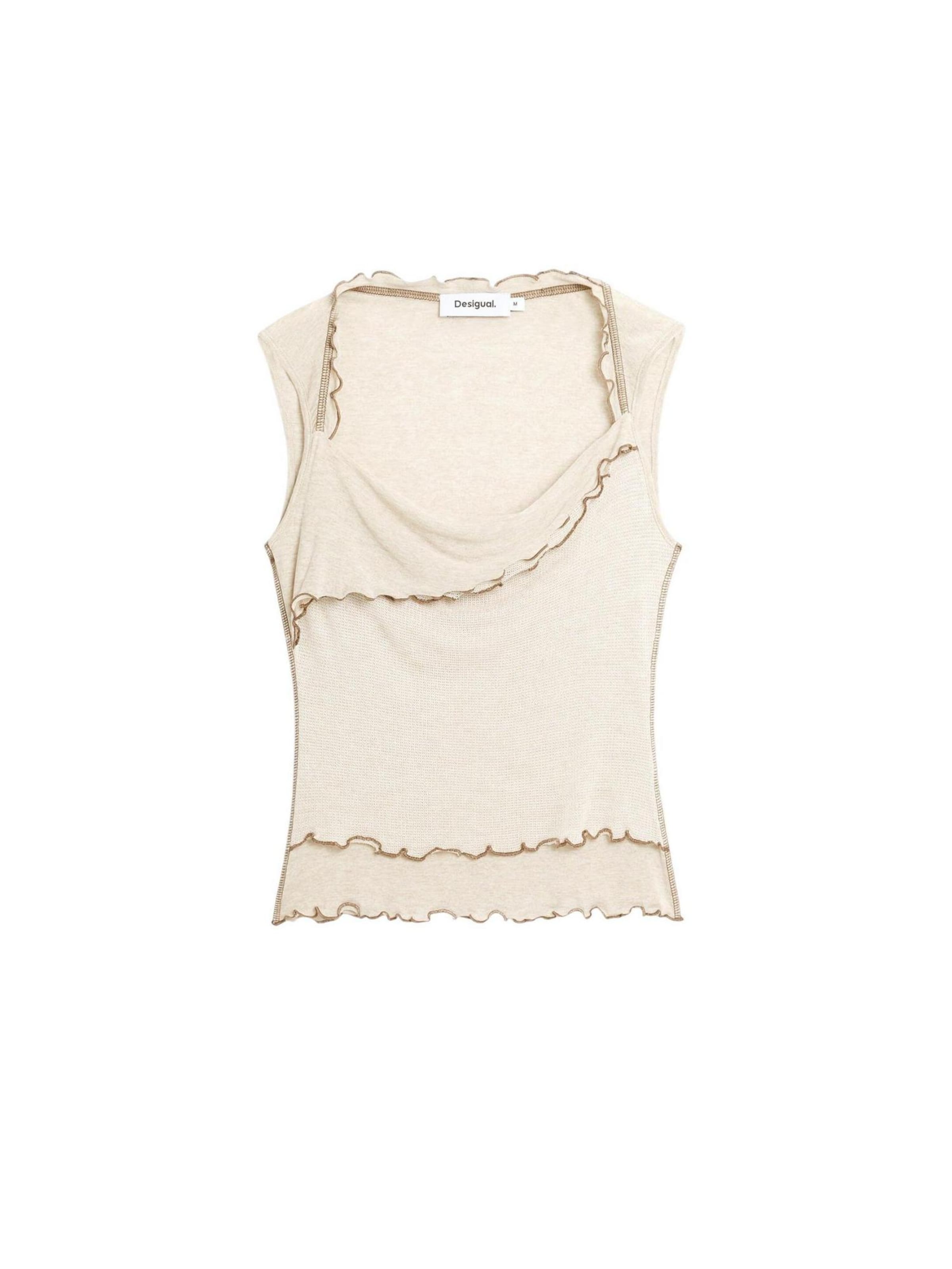 Desigual - Top 'TS_VILNA 26SWTK24' en beige