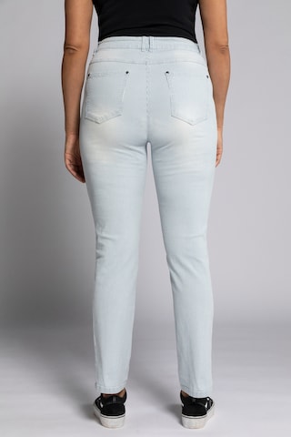 Ulla Popken Slimfit Broek in Blauw