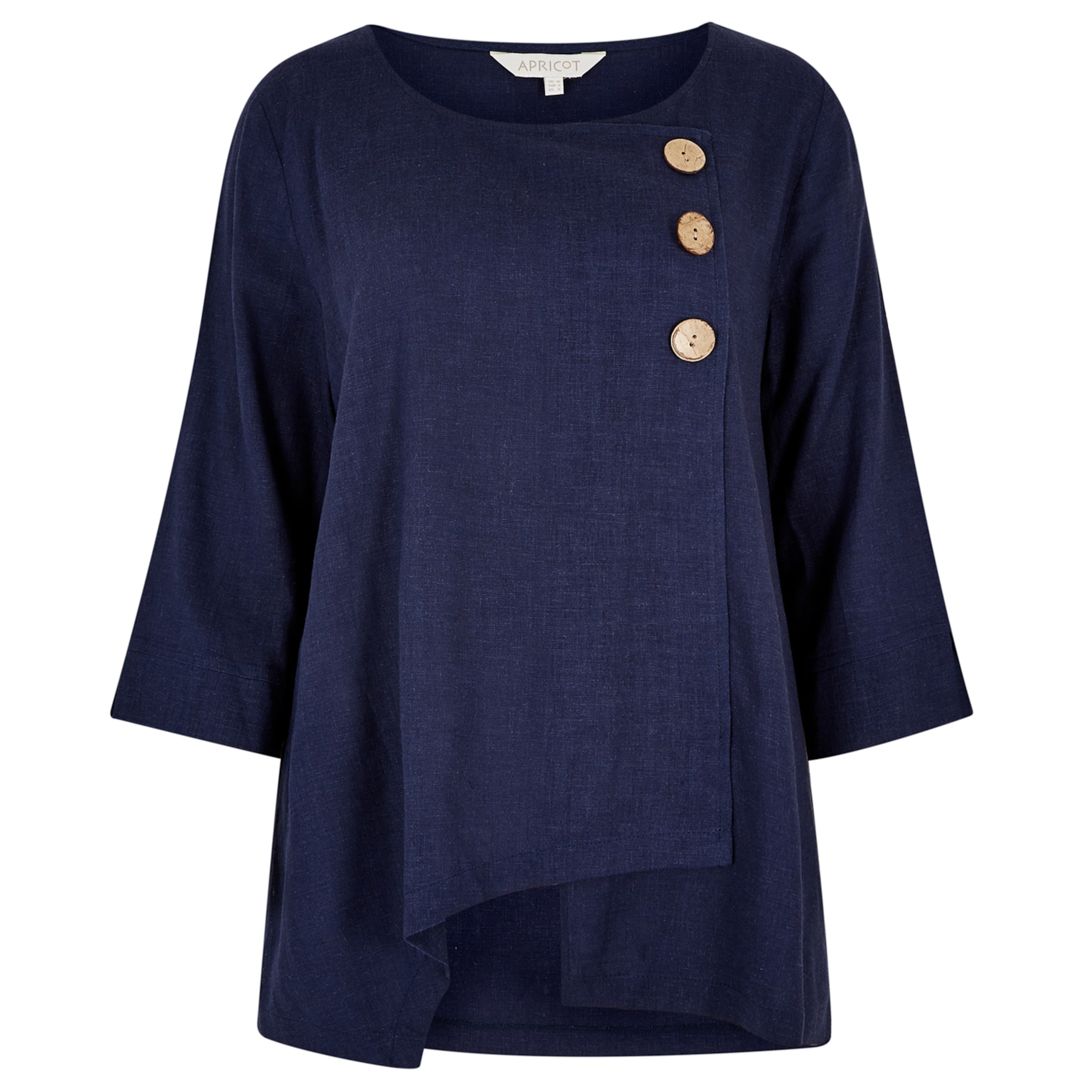 Apricot Bluse in Blau: Vorderseite