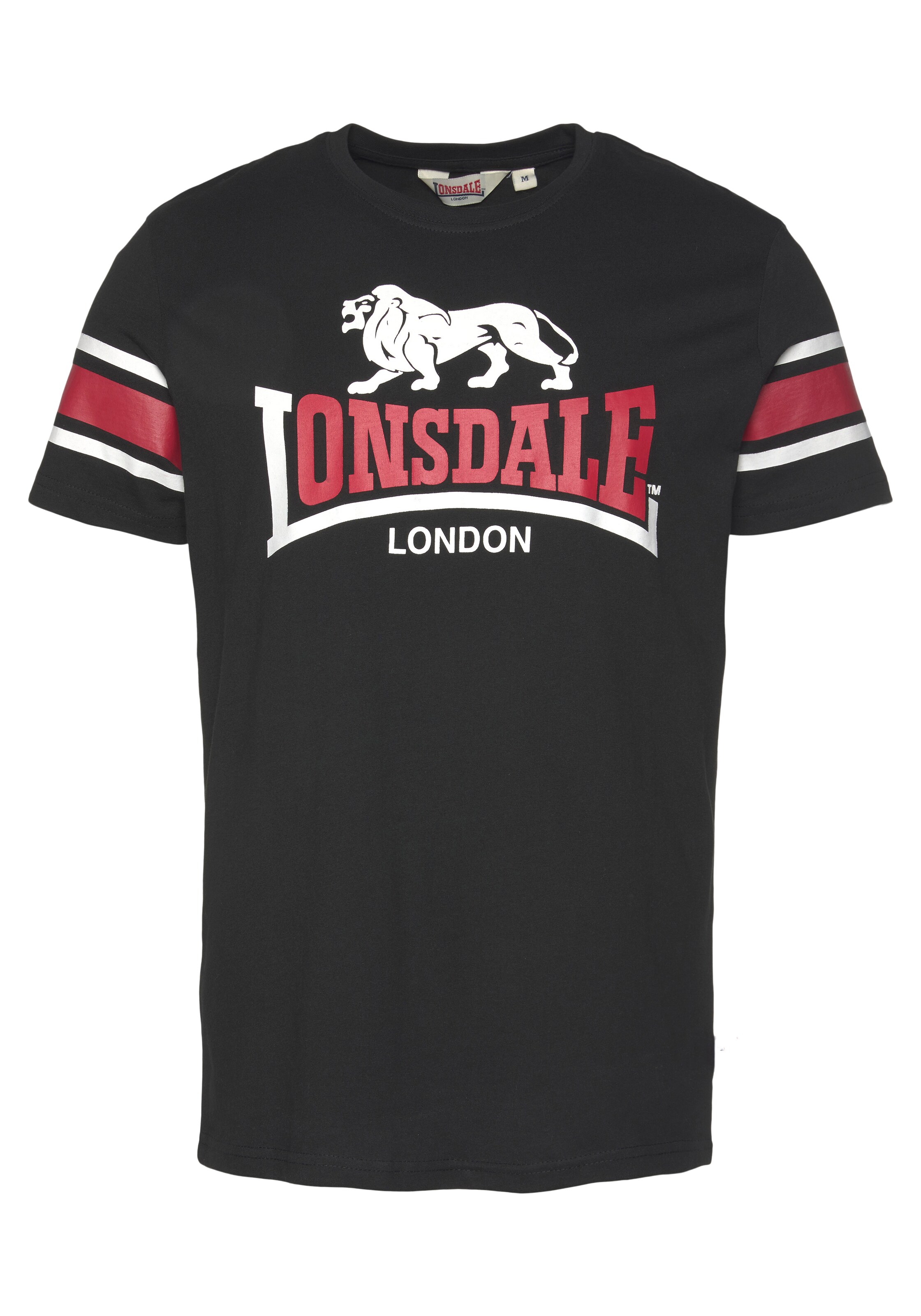 T-Shirt LONSDALE en noir : devant