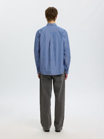 SELECTED - Ajuste regular Camisa en azul