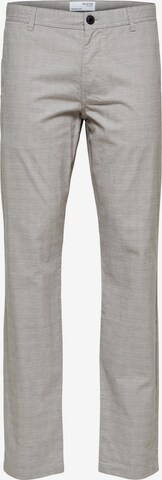 SELECTED HOMME - Regular Calças chino em cinzento: frente