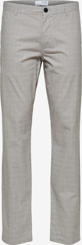 SELECTED HOMME Regularen Chino hlače | siva barva: sprednja stran