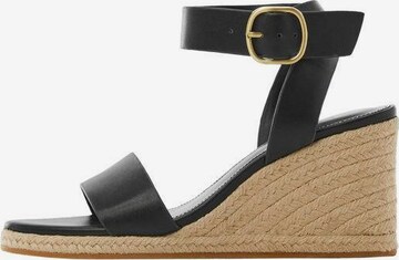 MANGO Strap Sandals 'Patricia' in Black: front