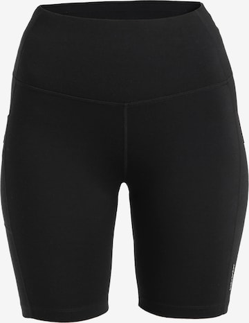 ICEBREAKER Skinny Workout Pants 'Fastray II 8' in Black: front