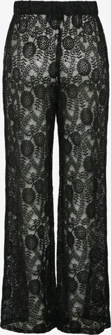 PIECES Wide leg Broek 'OLLINE' in Zwart