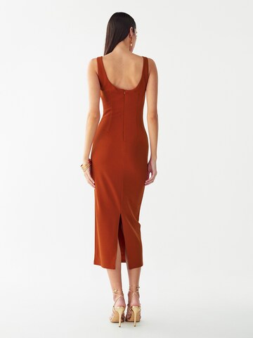 BWLDR Cocktailjurk 'SHIAN' in Bruin