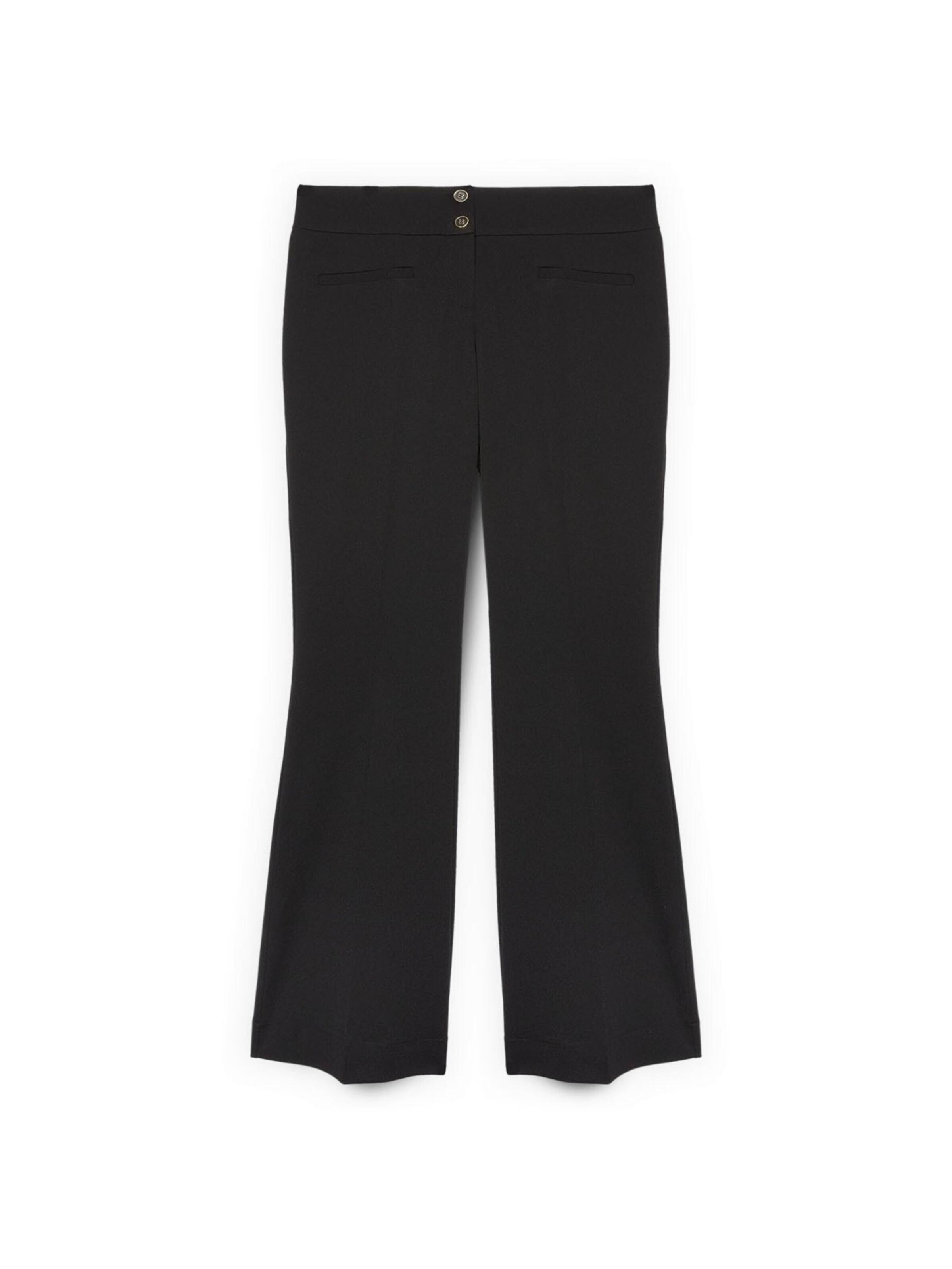 Fiorella Rubino Flared Pants in Black: front